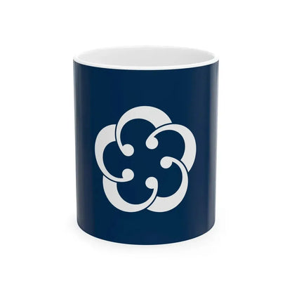 Flag of Odawara Kanagawa (Japan) White Coffee Mug 11oz - Go Mug Yourself