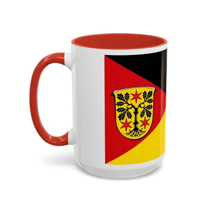 Flag of Odenwaldkreis Germany - Accent Coffee Mug - Go Mug Yourself