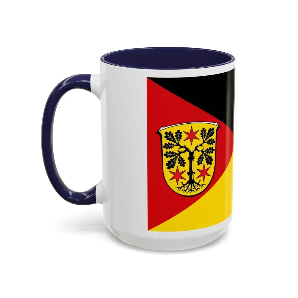 Flag of Odenwaldkreis Germany - Accent Coffee Mug - Go Mug Yourself