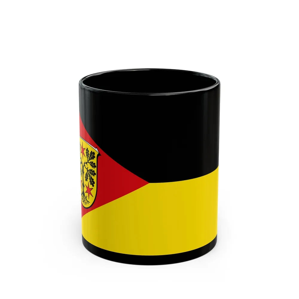 Flag of Odenwaldkreis Germany - Black Coffee Mug-11oz-Go Mug Yourself