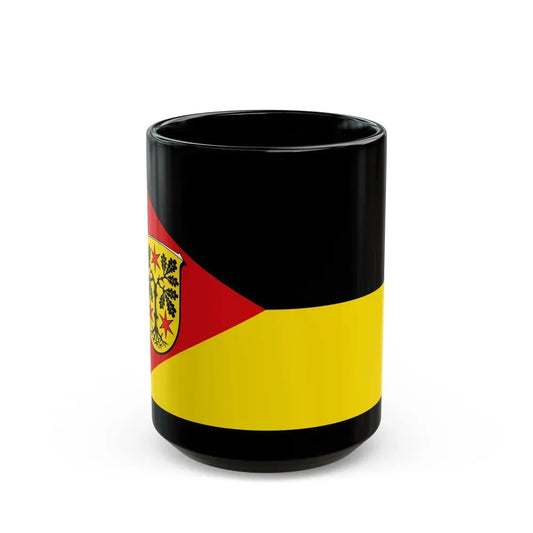 Flag of Odenwaldkreis Germany - Black Coffee Mug 15oz - Go Mug Yourself