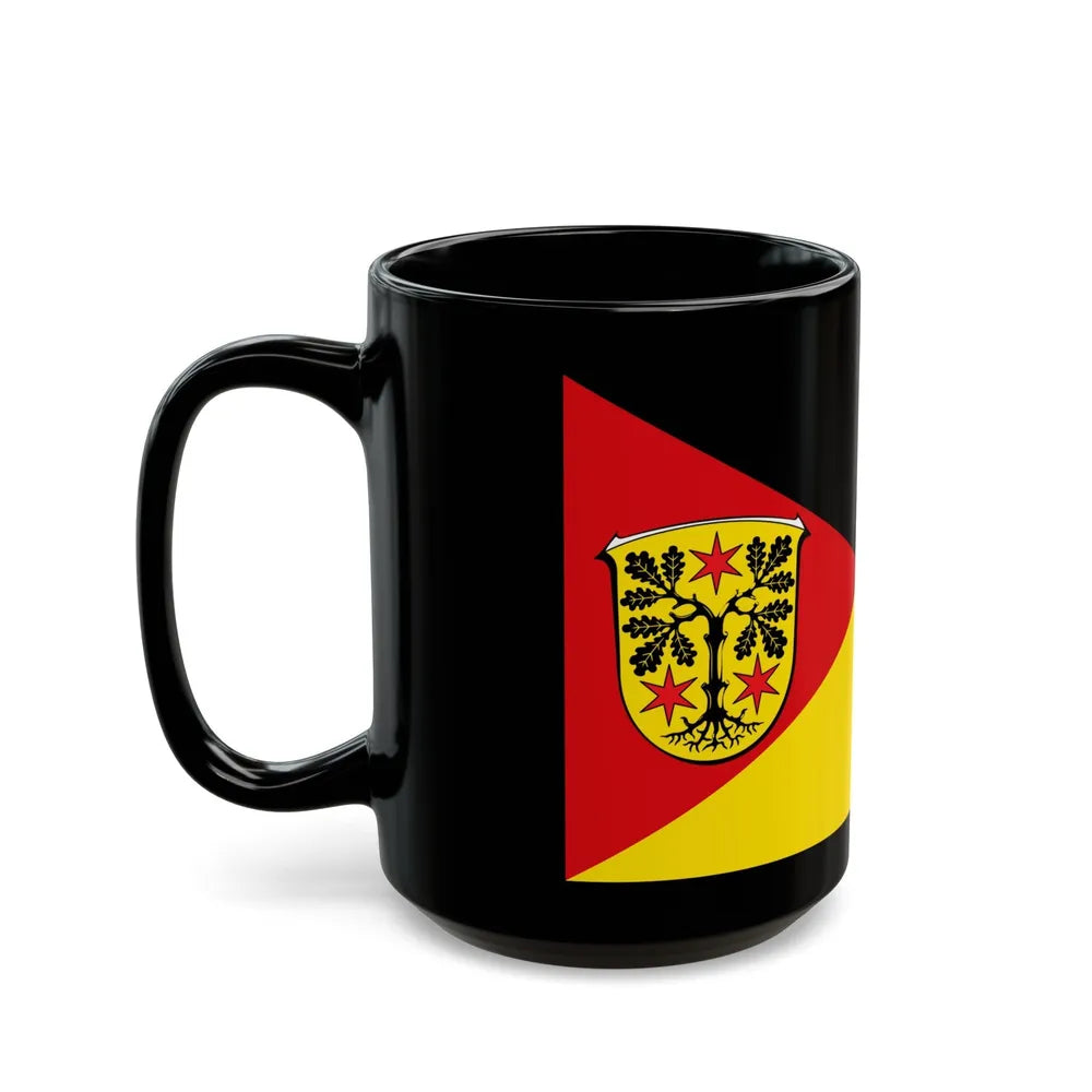 Flag of Odenwaldkreis Germany - Black Coffee Mug-Go Mug Yourself