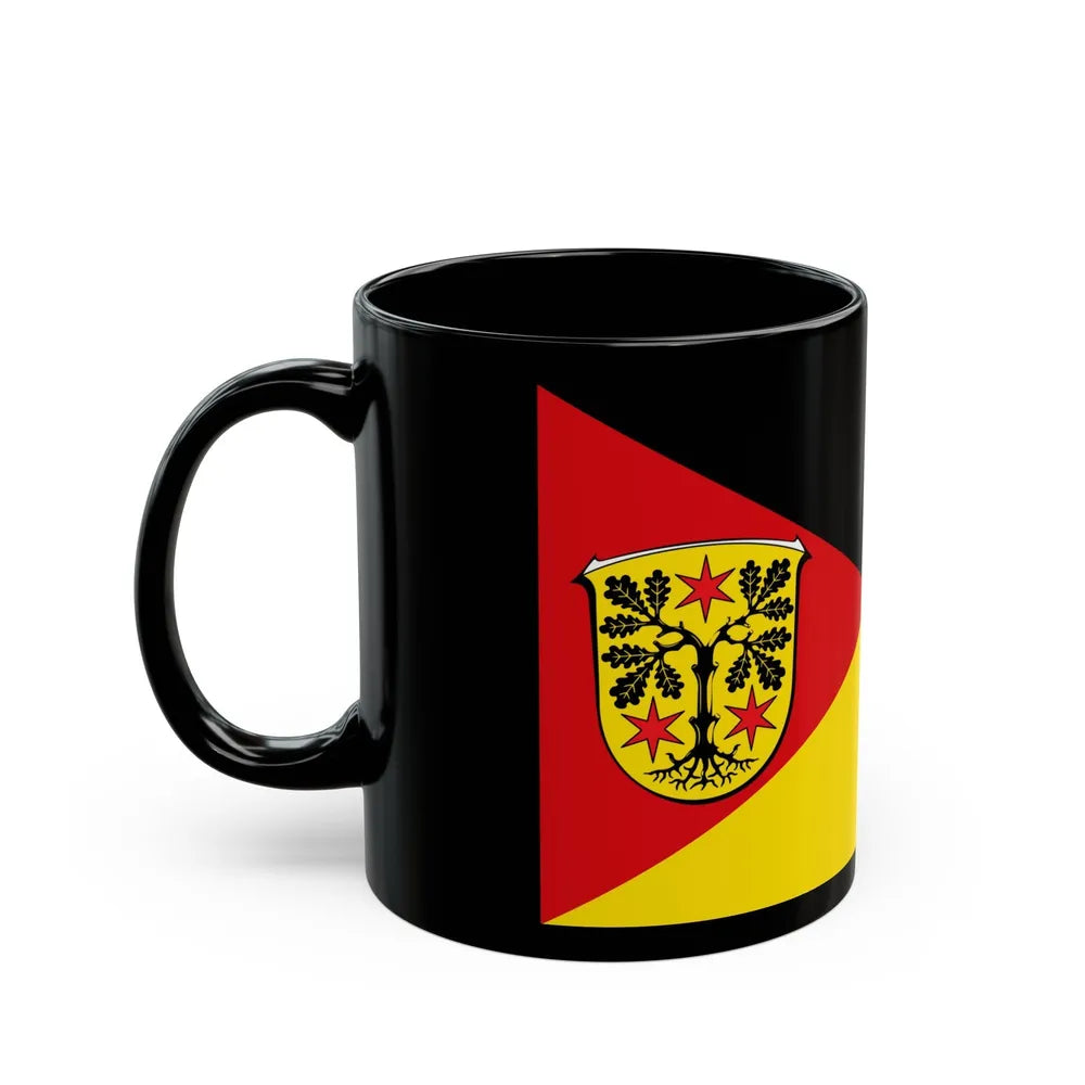 Flag of Odenwaldkreis Germany - Black Coffee Mug-Go Mug Yourself