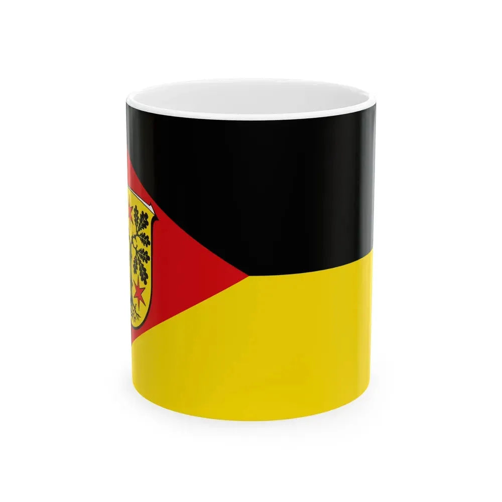 Flag of Odenwaldkreis Germany - White Coffee Mug 11oz - Go Mug Yourself