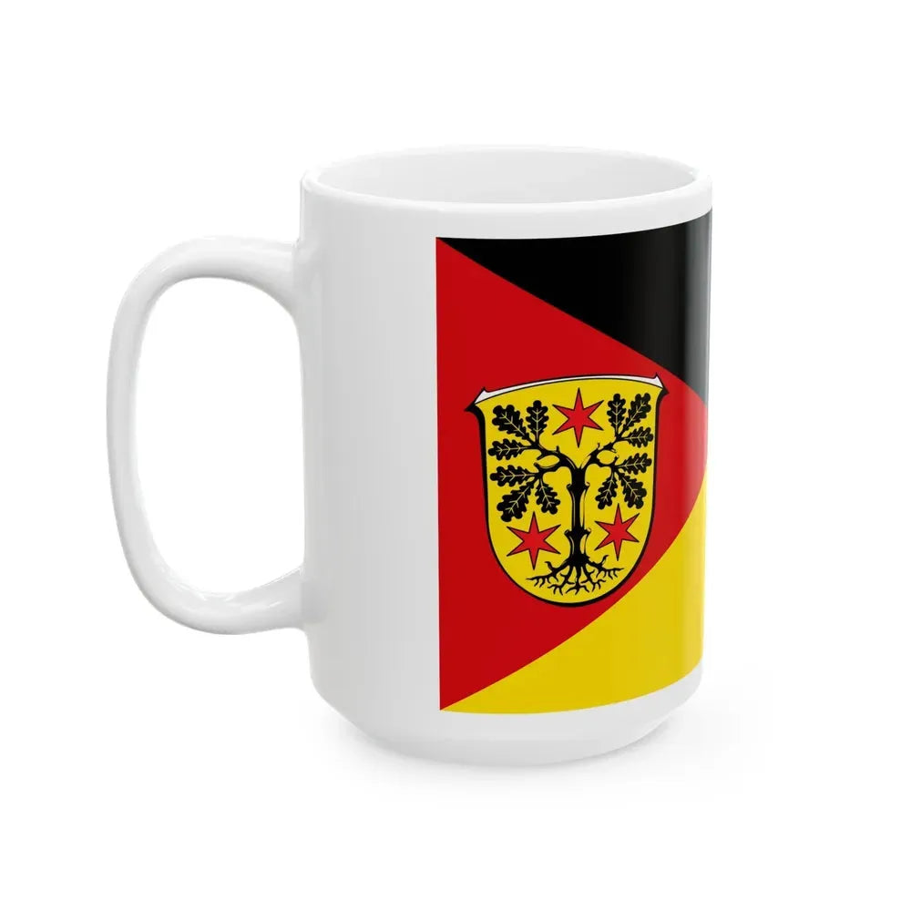 Flag of Odenwaldkreis Germany - White Coffee Mug - Go Mug Yourself
