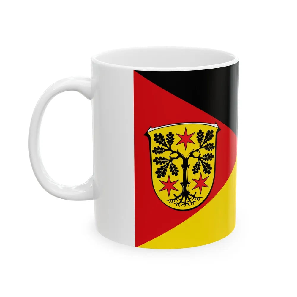 Flag of Odenwaldkreis Germany - White Coffee Mug-Go Mug Yourself