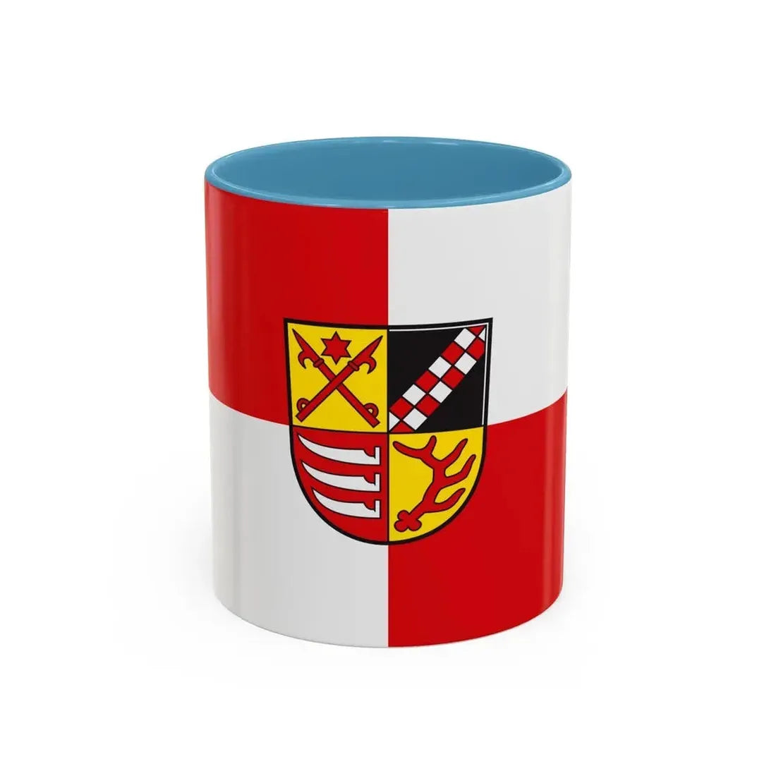 Flag of Oder Spree Germany - Accent Coffee Mug 11oz Light Blue - Go Mug Yourself