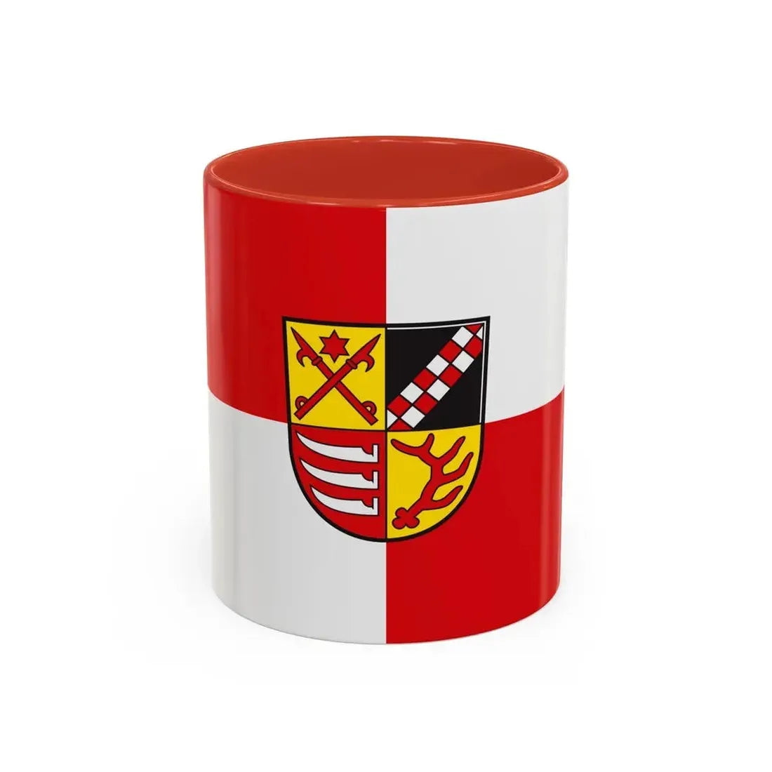 Flag of Oder Spree Germany - Accent Coffee Mug 11oz Red - Go Mug Yourself