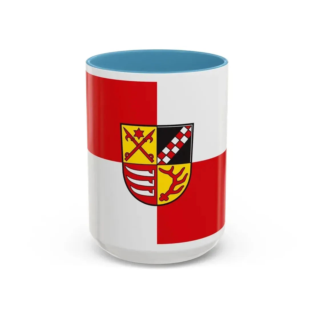 Flag of Oder Spree Germany - Accent Coffee Mug 15oz Light Blue - Go Mug Yourself