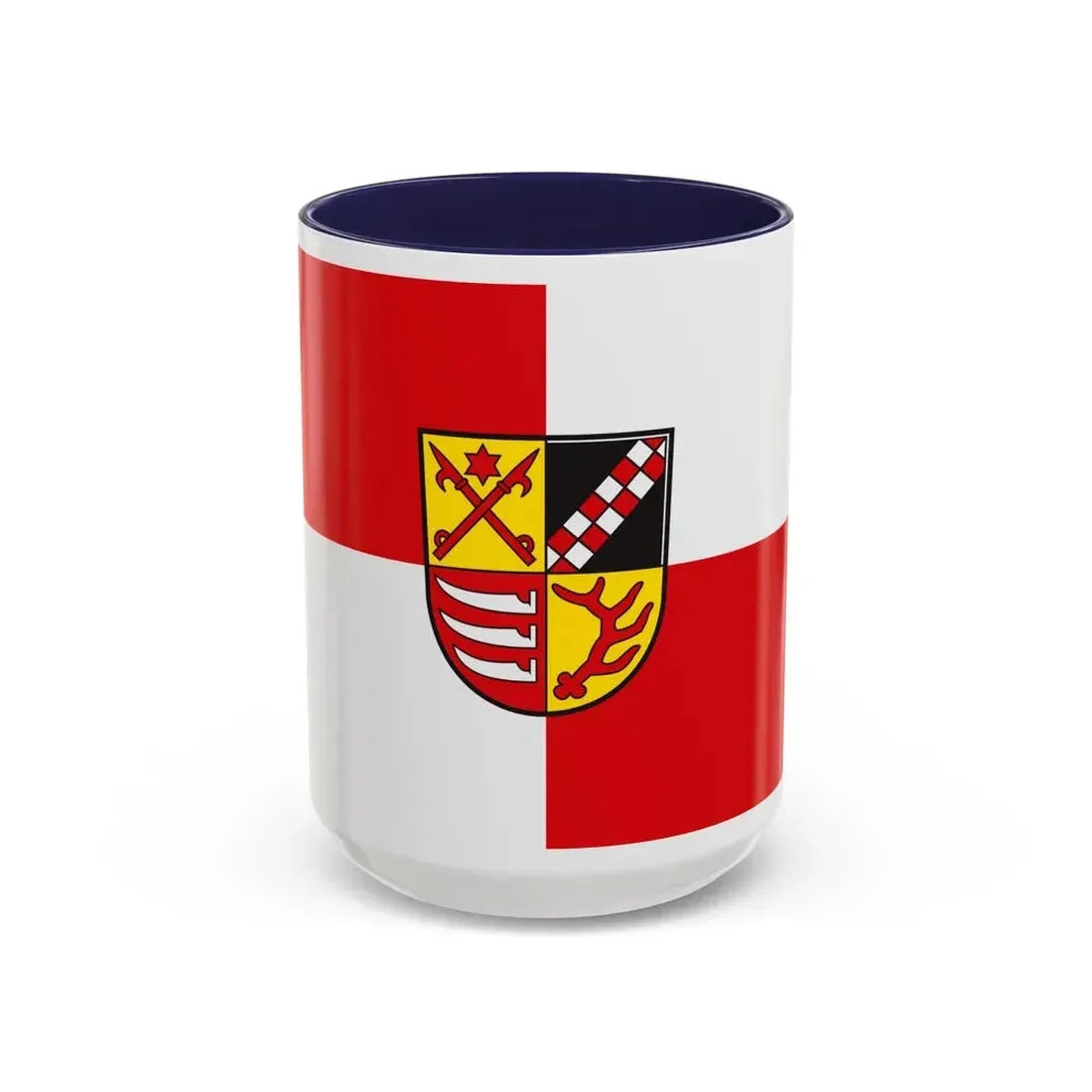 Flag of Oder Spree Germany - Accent Coffee Mug 15oz Navy - Go Mug Yourself