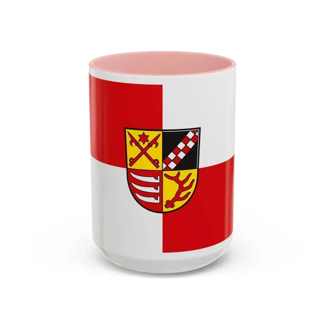 Flag of Oder Spree Germany - Accent Coffee Mug 15oz Pink - Go Mug Yourself