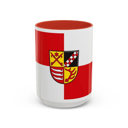 Flag of Oder Spree Germany - Accent Coffee Mug 15oz Red - Go Mug Yourself