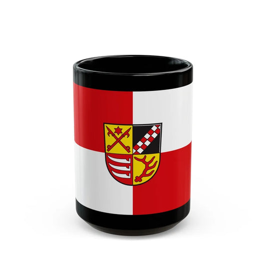 Flag of Oder Spree Germany - Black Coffee Mug-15oz-Go Mug Yourself