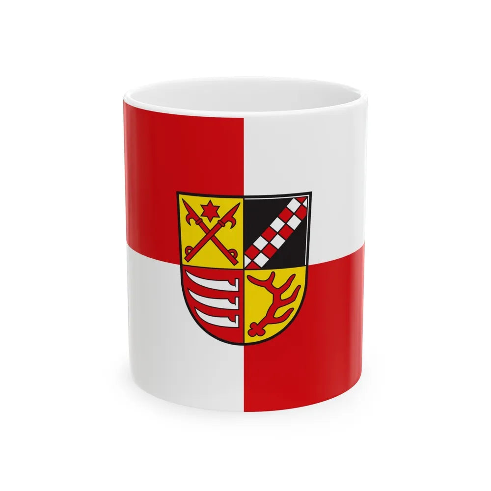 Flag of Oder Spree Germany - White Coffee Mug-11oz-Go Mug Yourself