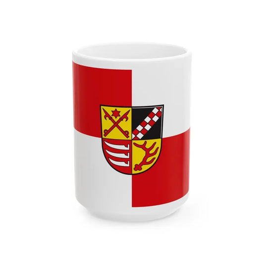 Flag of Oder Spree Germany - White Coffee Mug 15oz - Go Mug Yourself