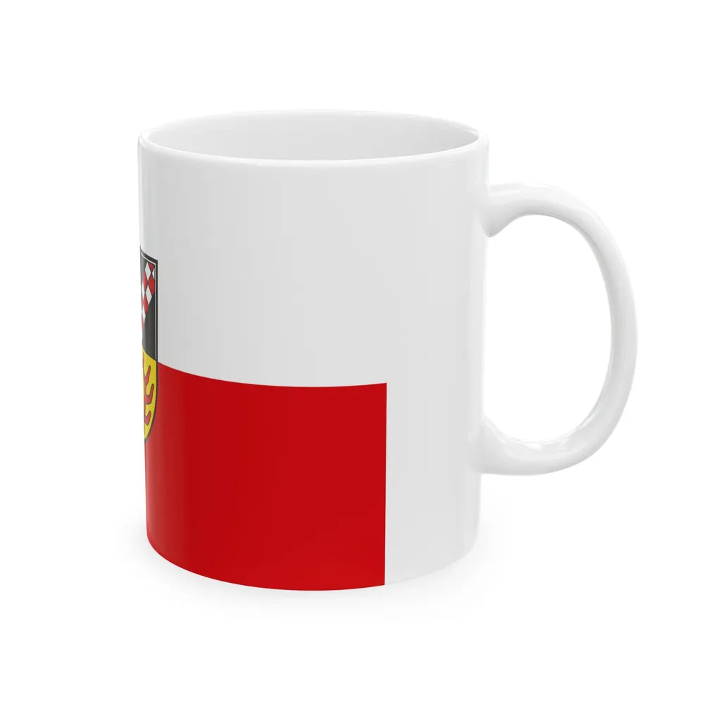 Flag of Oder Spree Germany - White Coffee Mug-Go Mug Yourself