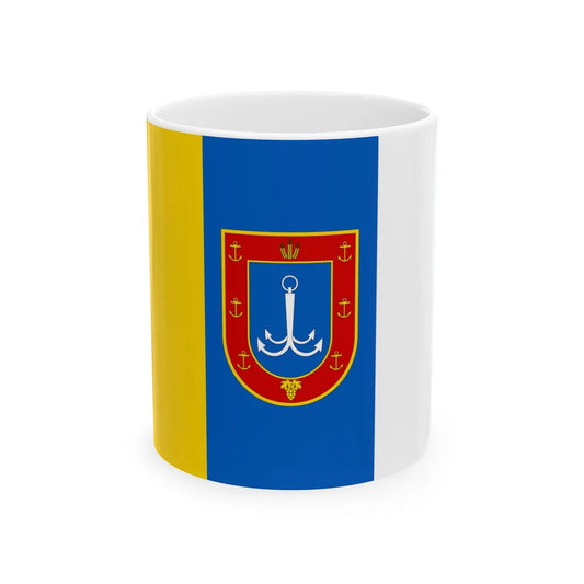 Flag of Odesa Oblast (Ukraine) White Coffee Mug 11oz - Go Mug Yourself