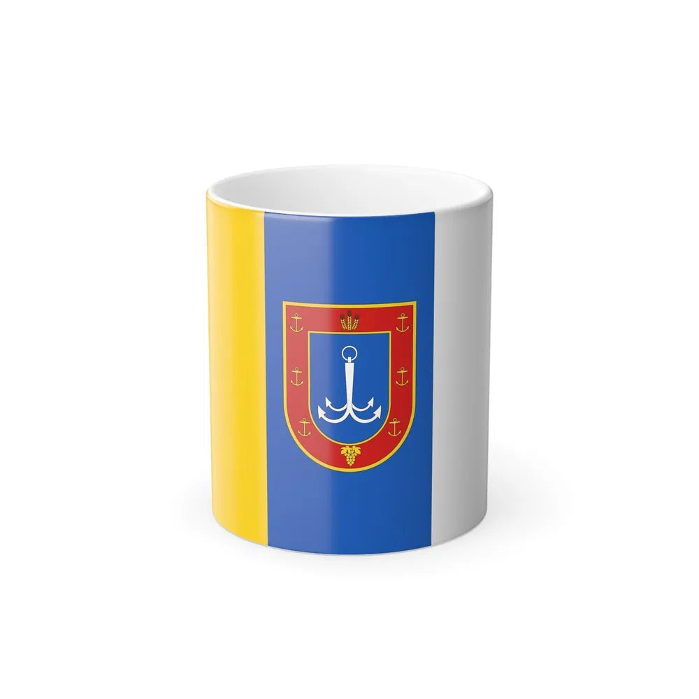 Flag of Odessa Oblast Ukraine - Color Changing Coffee Mug-11oz-Go Mug Yourself