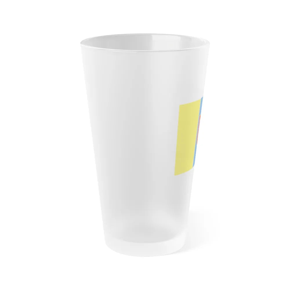 Flag of Odessa Oblast Ukraine - Frosted Pint Glass 16oz-Go Mug Yourself