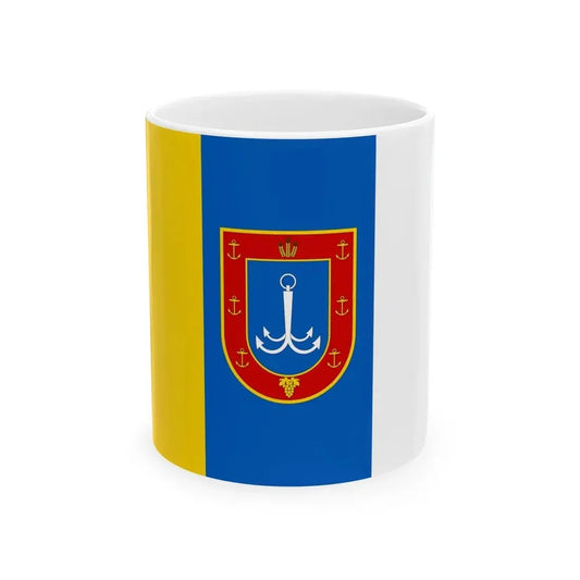 Flag of Odessa Oblast Ukraine - White Coffee Mug 11oz - Go Mug Yourself