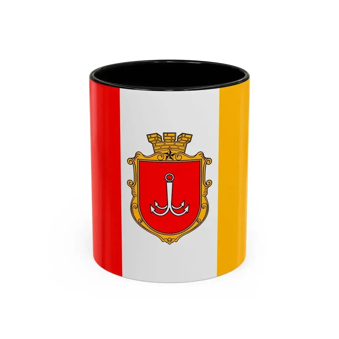 Flag of Odessa Ukraine - Accent Coffee Mug 11oz Black - Go Mug Yourself