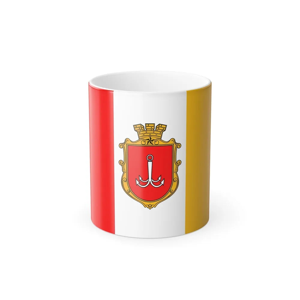 Flag of Odessa Ukraine - Color Changing Coffee Mug-11oz-Go Mug Yourself