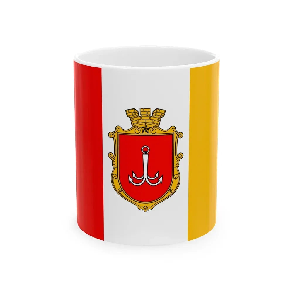 Flag of Odessa Ukraine - White Coffee Mug 11oz - Go Mug Yourself
