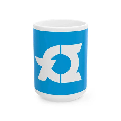 Flag of Oe Yamagata (Japan) White Coffee Mug 15oz - Go Mug Yourself