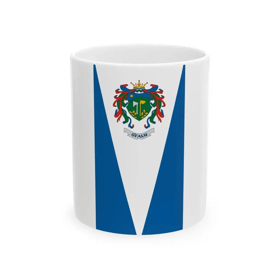 Flag of Ofalu vertical (Hungary) White Coffee Mug 11oz - Go Mug Yourself