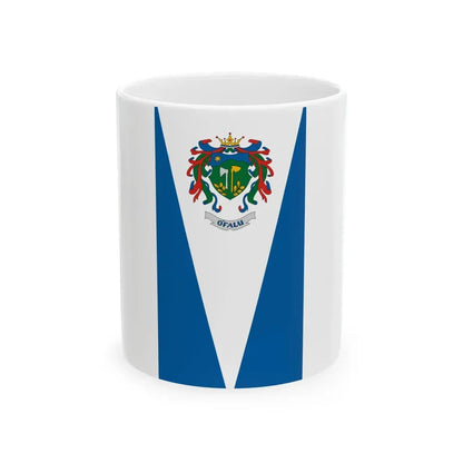 Flag of Ofalu vertical (Hungary) White Coffee Mug 11oz - Go Mug Yourself