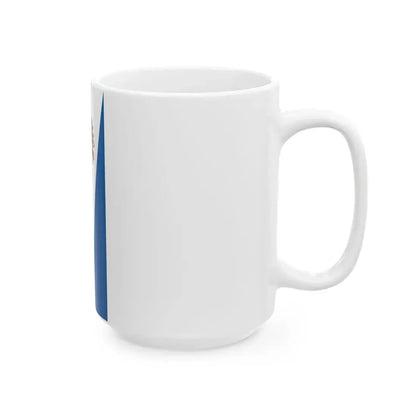 Flag of Ofalu vertical (Hungary) White Coffee Mug - Go Mug Yourself