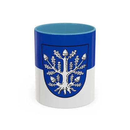 Flag of Offenbach am Main Germany - Accent Coffee Mug 11oz Light Blue - Go Mug Yourself