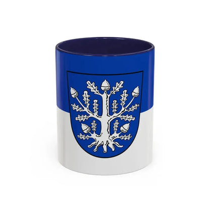 Flag of Offenbach am Main Germany - Accent Coffee Mug 11oz Navy - Go Mug Yourself