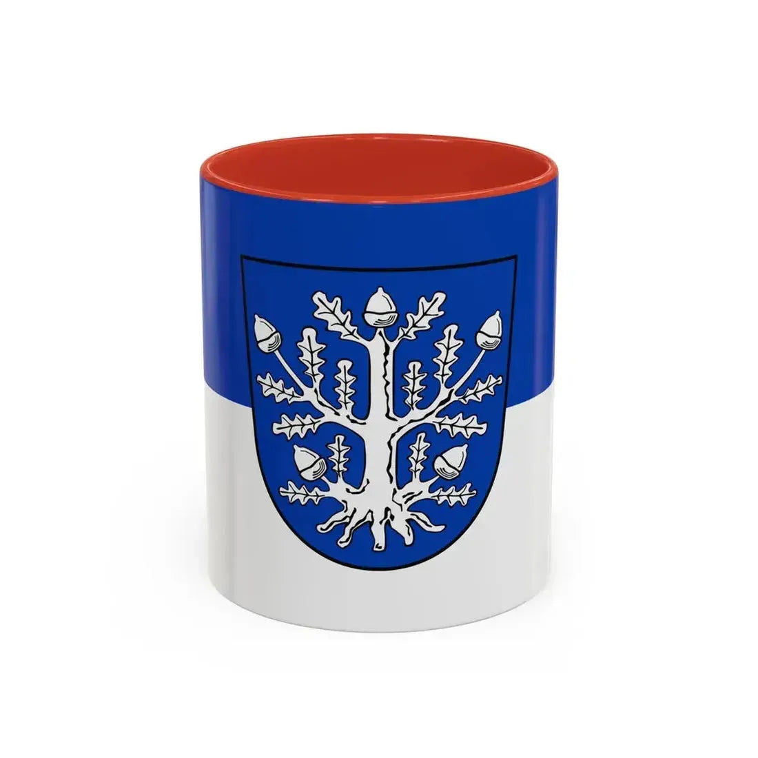 Flag of Offenbach am Main Germany - Accent Coffee Mug 11oz Red - Go Mug Yourself
