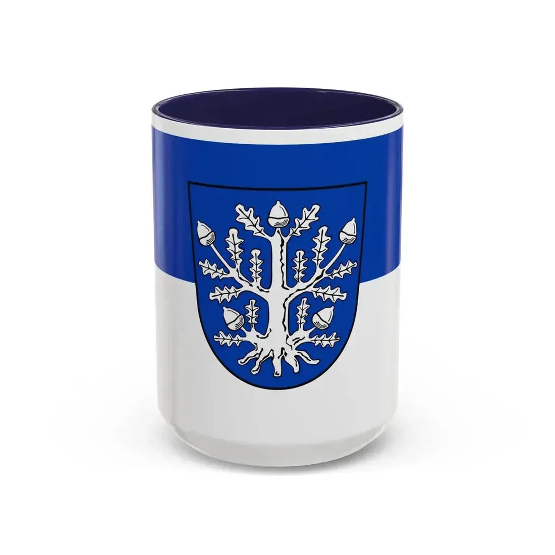 Flag of Offenbach am Main Germany - Accent Coffee Mug 15oz Navy - Go Mug Yourself