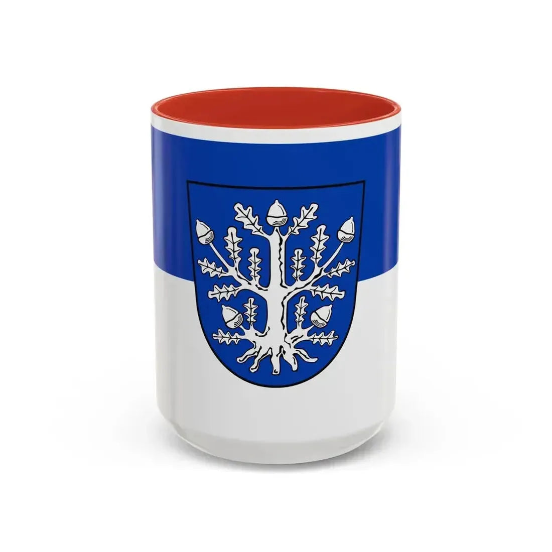 Flag of Offenbach am Main Germany - Accent Coffee Mug 15oz Red - Go Mug Yourself