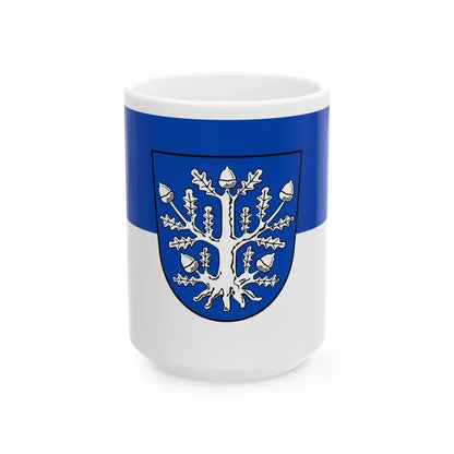 Flag of Offenbach am Main Germany - White Coffee Mug 15oz - Go Mug Yourself