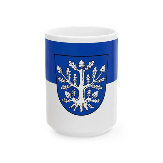Flag of Offenbach am Main Germany - White Coffee Mug 15oz - Go Mug Yourself
