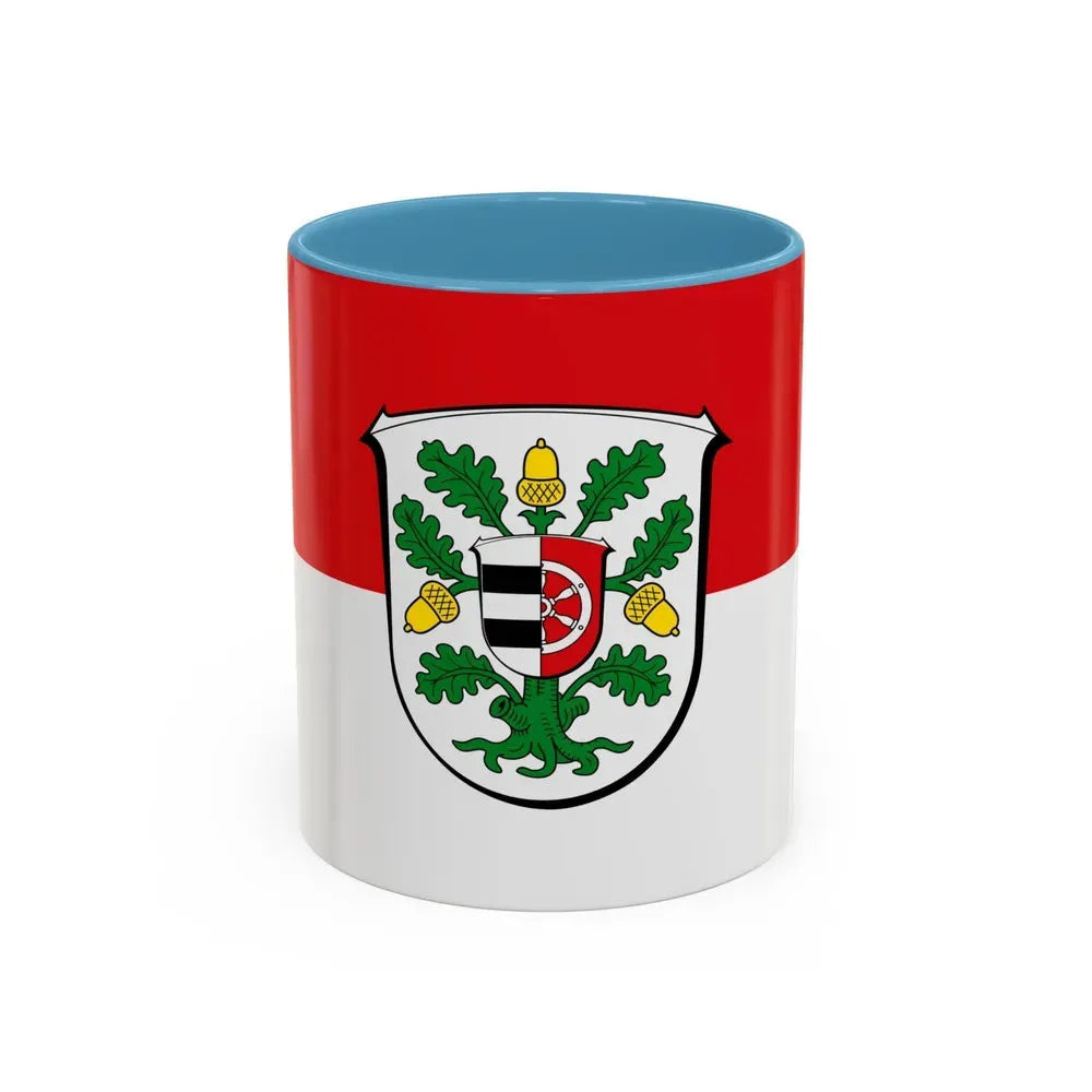 Flag of Offenbach Germany - Accent Coffee Mug 11oz Light Blue - Go Mug Yourself