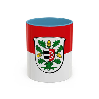 Flag of Offenbach Germany - Accent Coffee Mug 11oz Light Blue - Go Mug Yourself