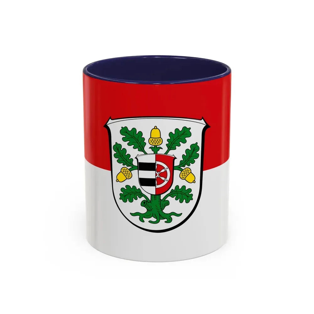 Flag of Offenbach Germany - Accent Coffee Mug 11oz Navy - Go Mug Yourself