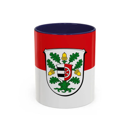Flag of Offenbach Germany - Accent Coffee Mug 11oz Navy - Go Mug Yourself