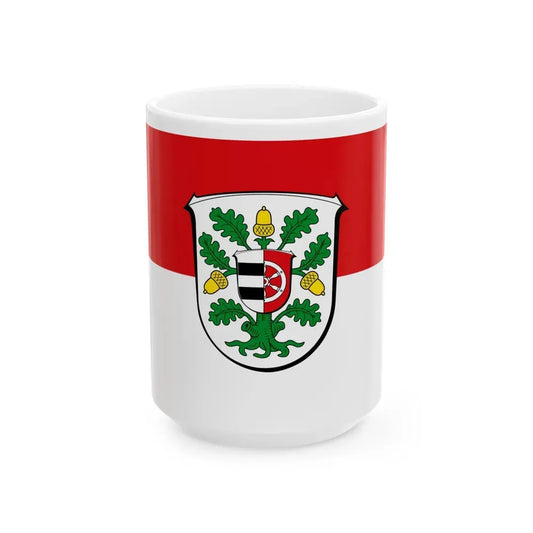 Flag of Offenbach Germany - White Coffee Mug 15oz - Go Mug Yourself
