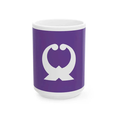 Flag of Ofunato Iwate (Japan) White Coffee Mug 15oz - Go Mug Yourself