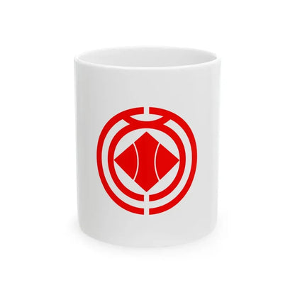 Flag of Ogano Saitama (Japan) White Coffee Mug 11oz - Go Mug Yourself