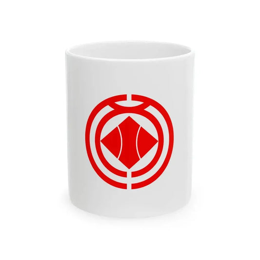 Flag of Ogano Saitama (Japan) White Coffee Mug 11oz - Go Mug Yourself