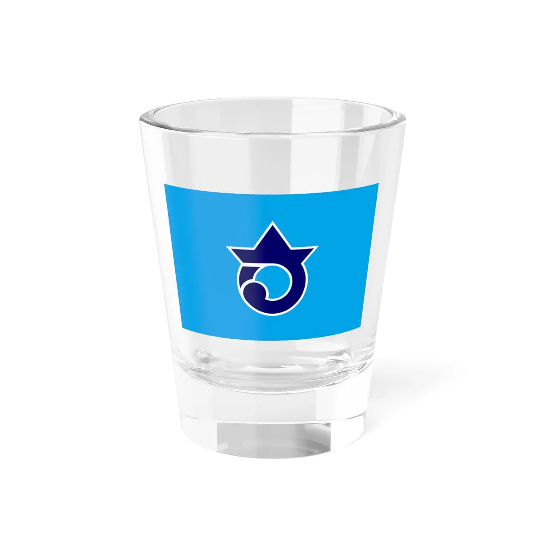 Flag of Ogatsu Miyagi 1964-2005 no text (Japan) Shot Glass 1.5oz 1.5oz - Go Mug Yourself