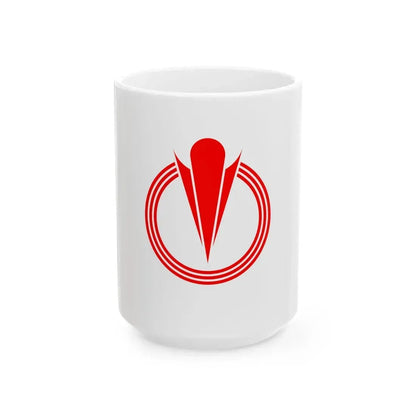 Flag of Ogawa Saitama (Japan) White Coffee Mug 15oz - Go Mug Yourself