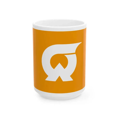 Flag of Ogawara Miyagi (Japan) White Coffee Mug 15oz - Go Mug Yourself