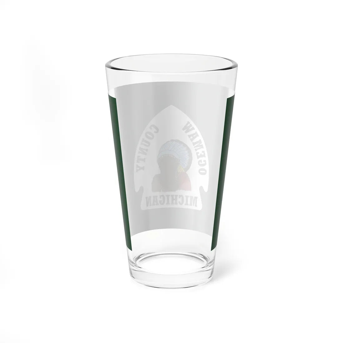 Flag of Ogemaw County Michigan (United States) Pint Glass 16oz - Go Mug Yourself